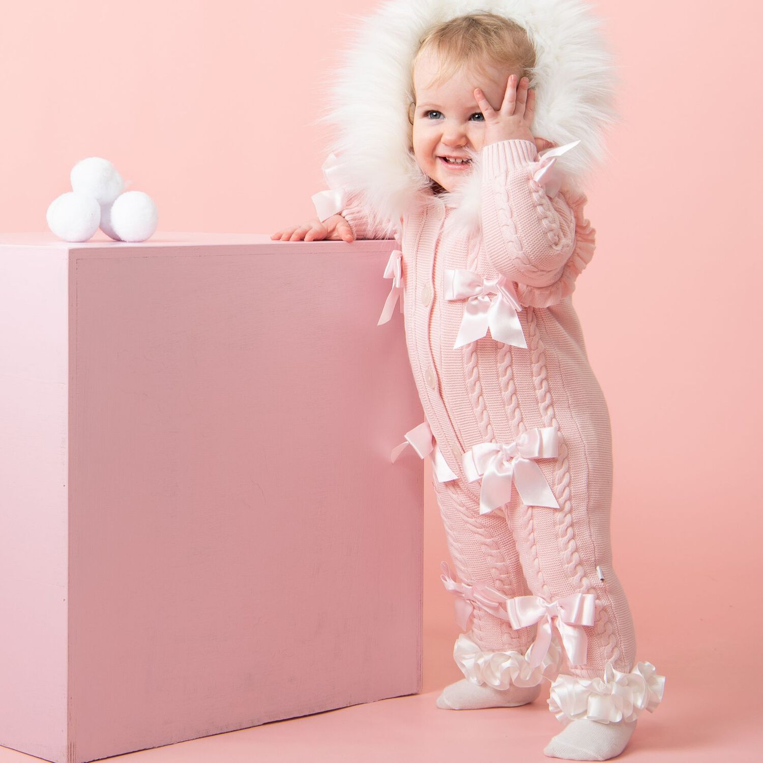 Baby Girls Ivory Ruffled Socks, 3, hi-res image number null