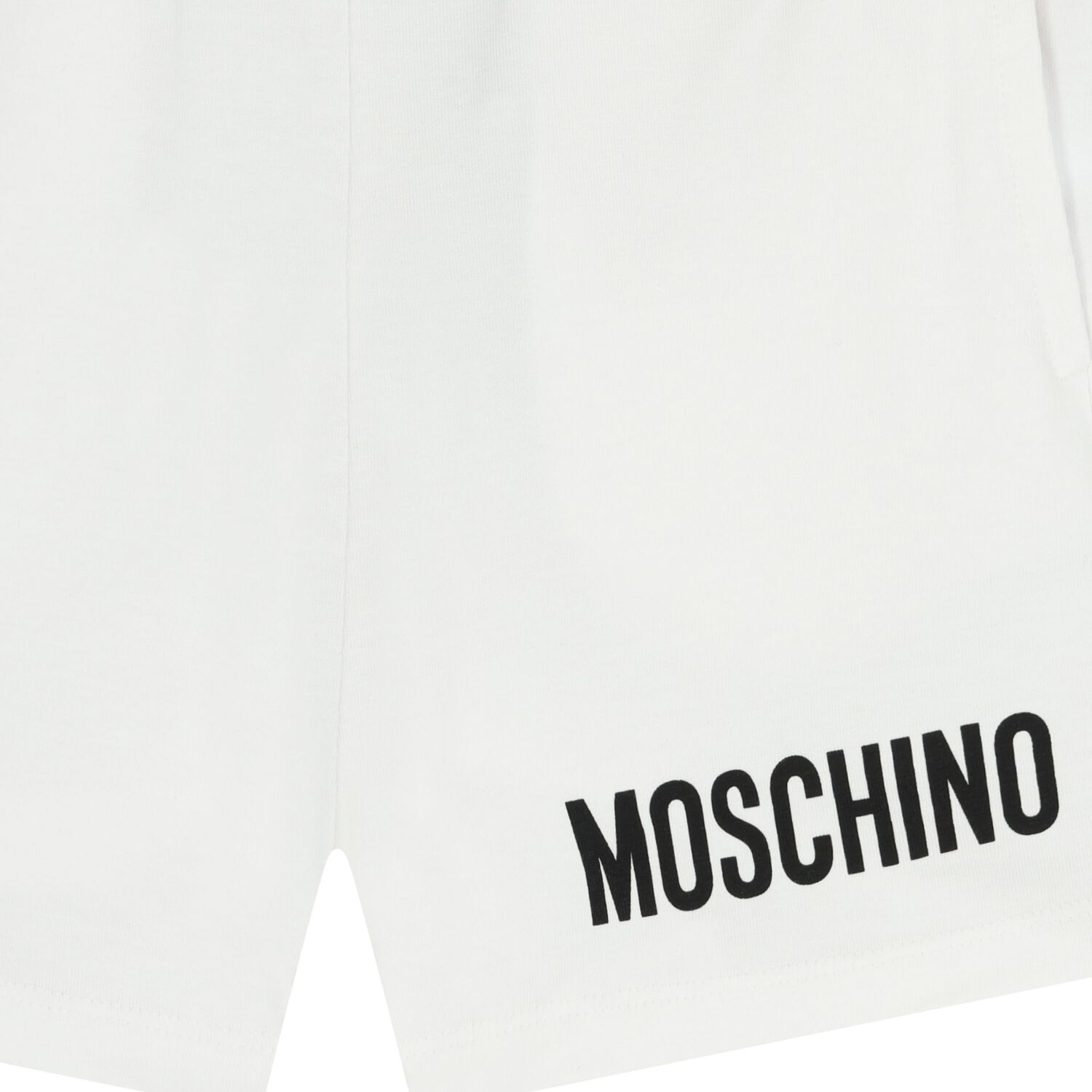 شورت للأولاد بالشعار باللون الابيض, 1, hi-res