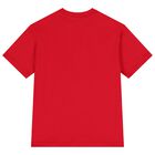 Girls Red Logo T-Shirt, 1, hi-res