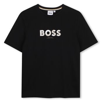 Boys Black Logo T-Shirt
