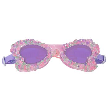 Girls Purple Butterfly Swimming Goggles