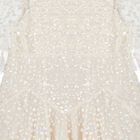 Girls Ivory Sequin & Tulle Dress, 1, hi-res