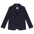 Boys Navy Blue Suit, 1, hi-res