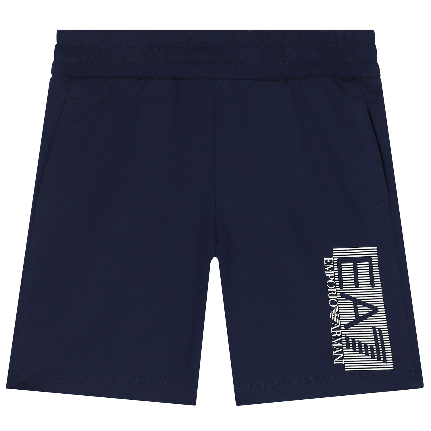 Boys Navy Logo Shorts Set, 3, hi-res