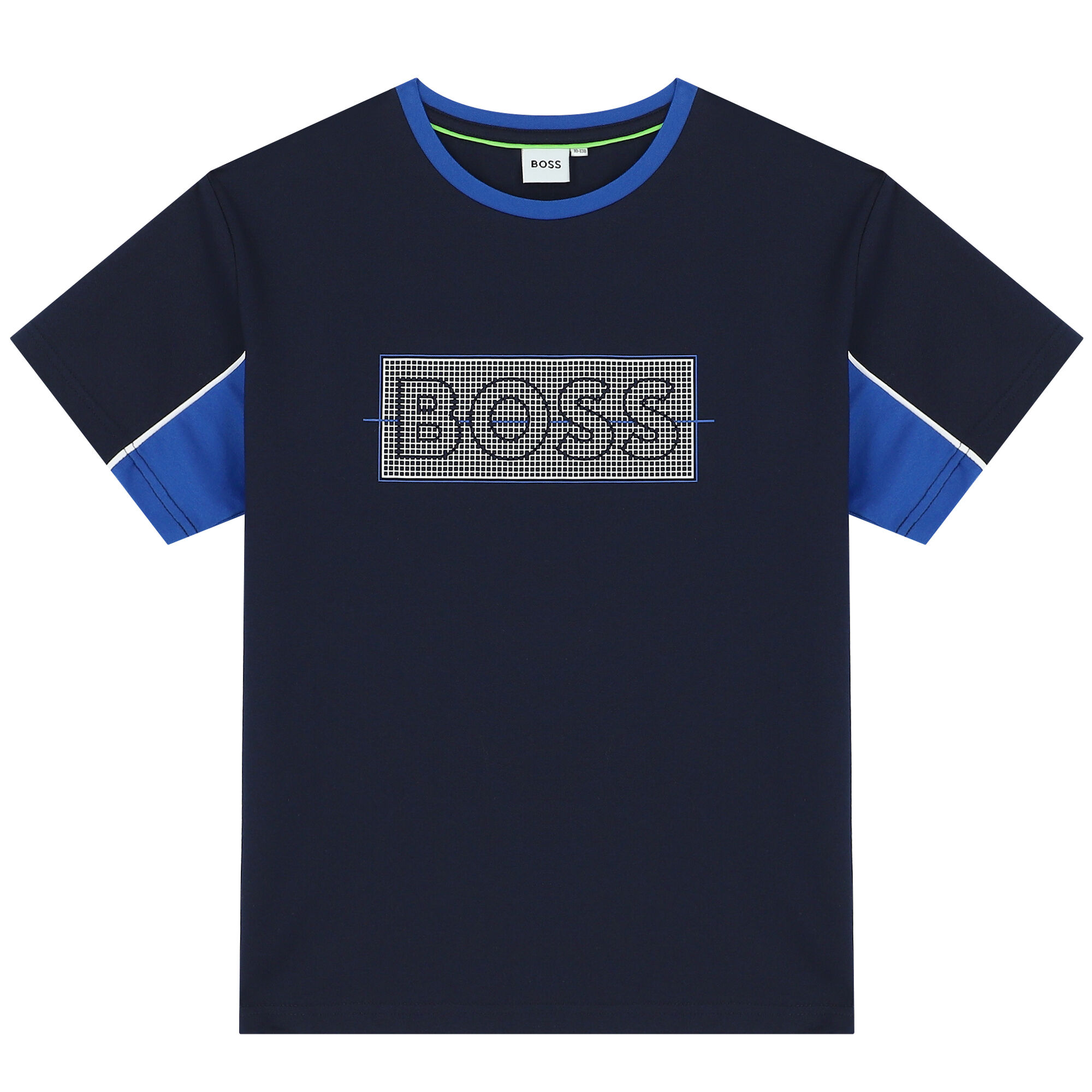 BOSS Boys Navy Blue Logo T-Shirt | Junior Couture USA