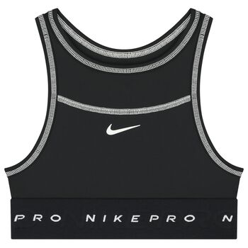 Girls Black Logo Bra Top