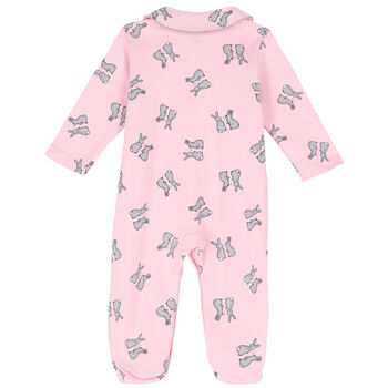 Baby Girls Pink Bunny Babygrow