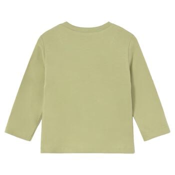 Younger Boys Green Dinosaur Long Sleeve Top