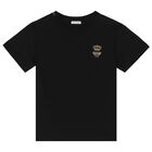 Boys Black Bee & Crown T-Shirt, 1, hi-res