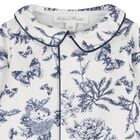 Ivory & Navy Blue Toile De Jouy Babygrow Gift Set, 1, hi-res