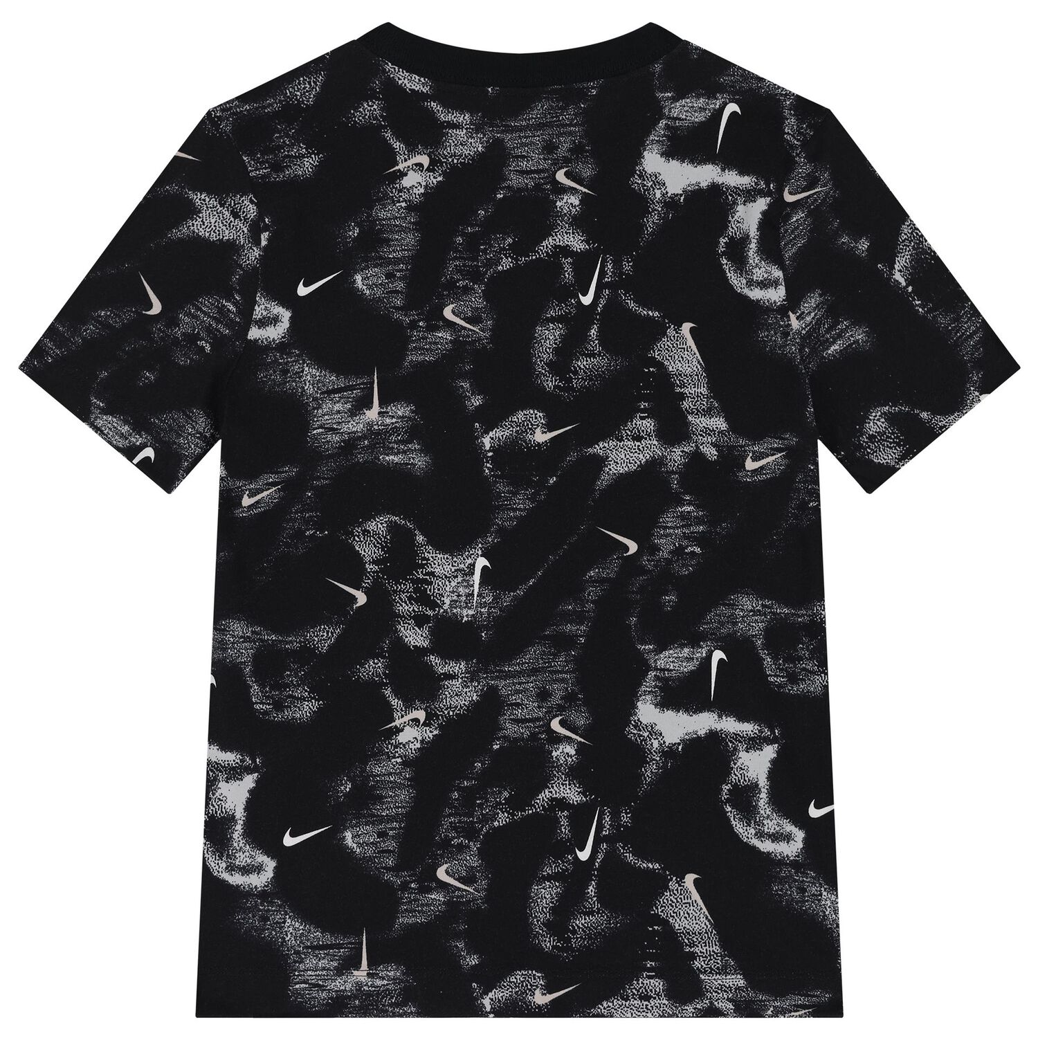 Boys Black Logo T-Shirt, 1, hi-res