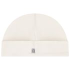 قبعة أطفال مطرزة بشعار باللون العاجي, 1, hi-res