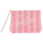 Girls White & Pink Striped Bikini, 1, hi-res