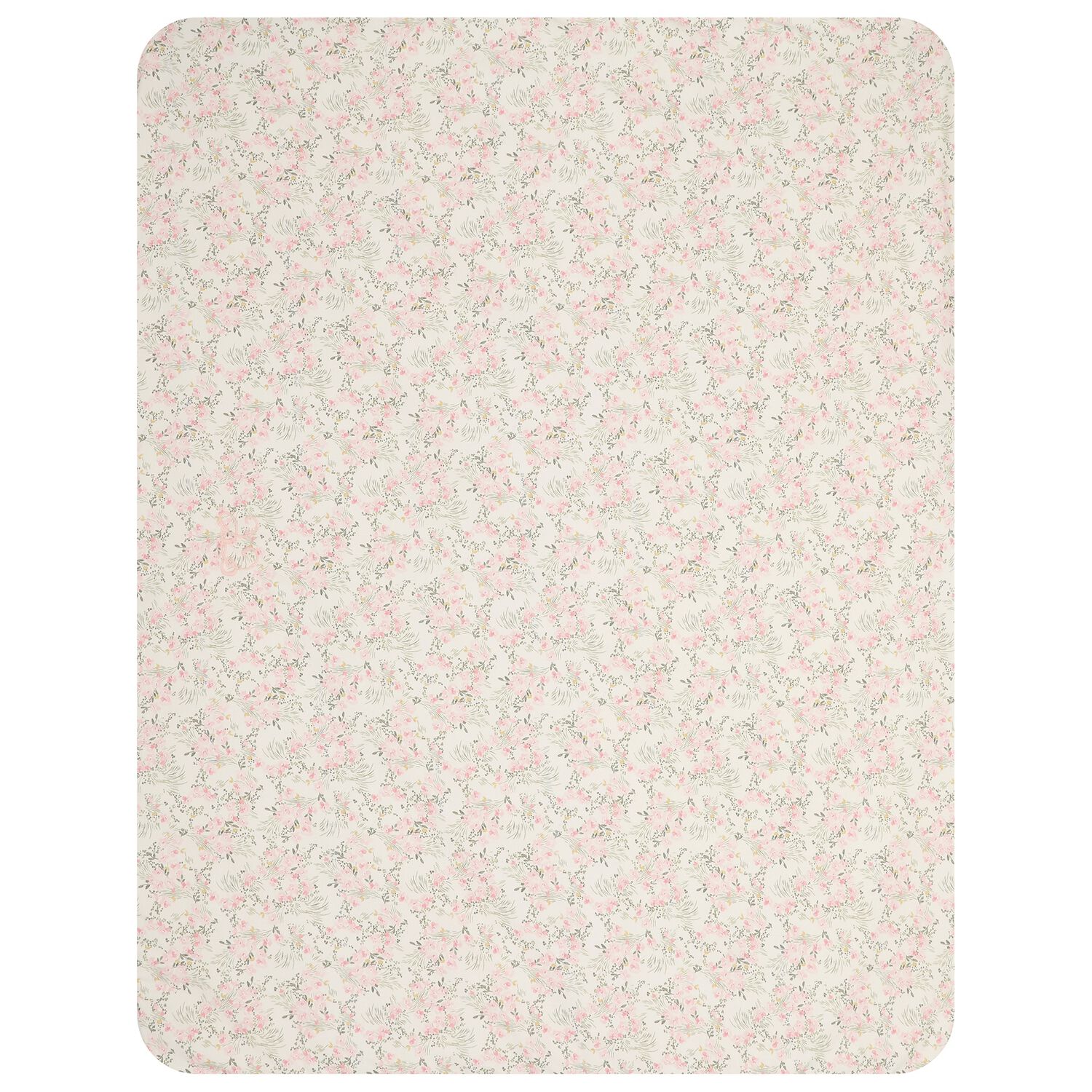 Baby Girls Pink Floral Blanket, 1, hi-res