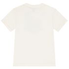 Boys Ivory Varsity Logo T-Shirt, 1, hi-res