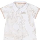 Baby Boys White Geo Map Romper, 1, hi-res