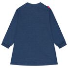 Girls Blue & Pink Heart Dress Set, 1, hi-res