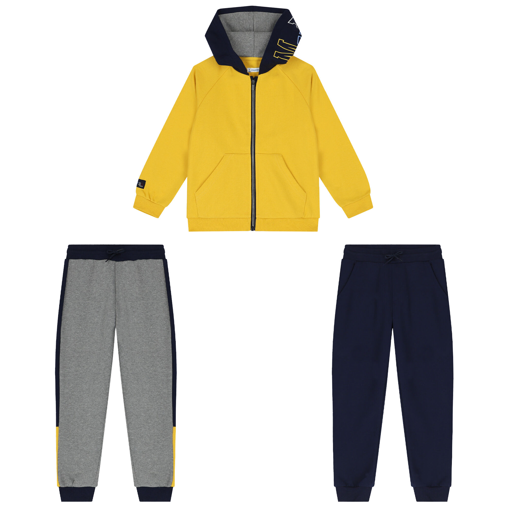 Grey and yellow tracksuit 2025