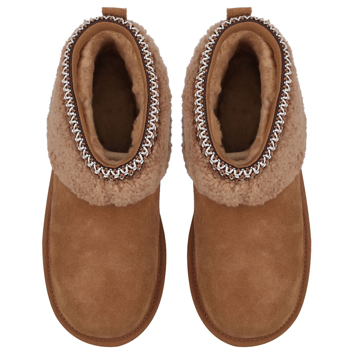 Girls Chestnut Brown Classic Ultra Mini Suede Boots, 1, hi-res