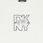 تيشيرت بنات بالشعار باللون الابيض , 2, hi-res