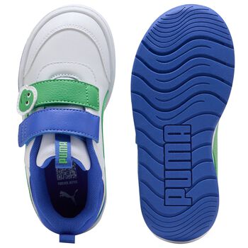 Boys White & Green Multiflex 2 Dino Trainers
