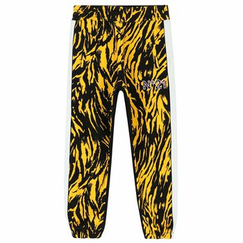 Girls yellow Logo Joggers