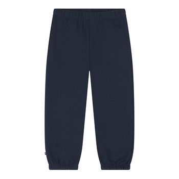 Baby Boys Navy Blue Logo Joggers