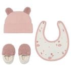 Baby Girls Pink & White Teddy Bear Gift Set, 2, hi-res