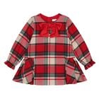 Younger Girls Red Tartan Dress, 1, hi-res