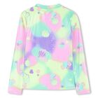 Girls Multi-Coloured Sea Shell Rash Vest, 1, hi-res