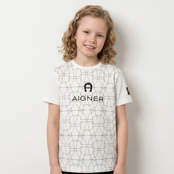 Boys White Logo T-Shirt