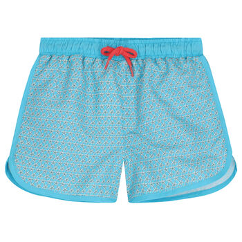 Boys Blue Starfish Swim Shorts