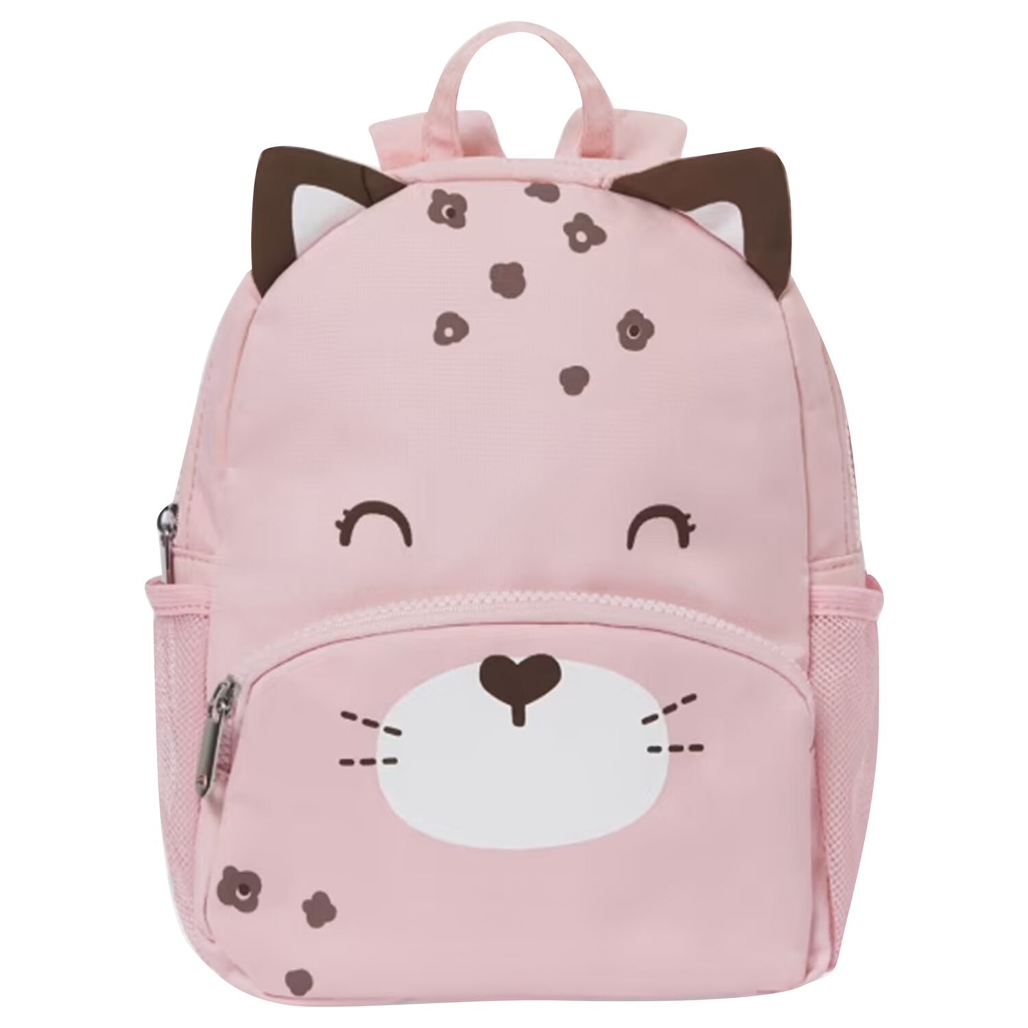 Girls Pink Cat Backpack, 1, hi-res
