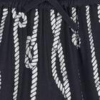 Boys Navy Blue Rope Shorts, 1, hi-res