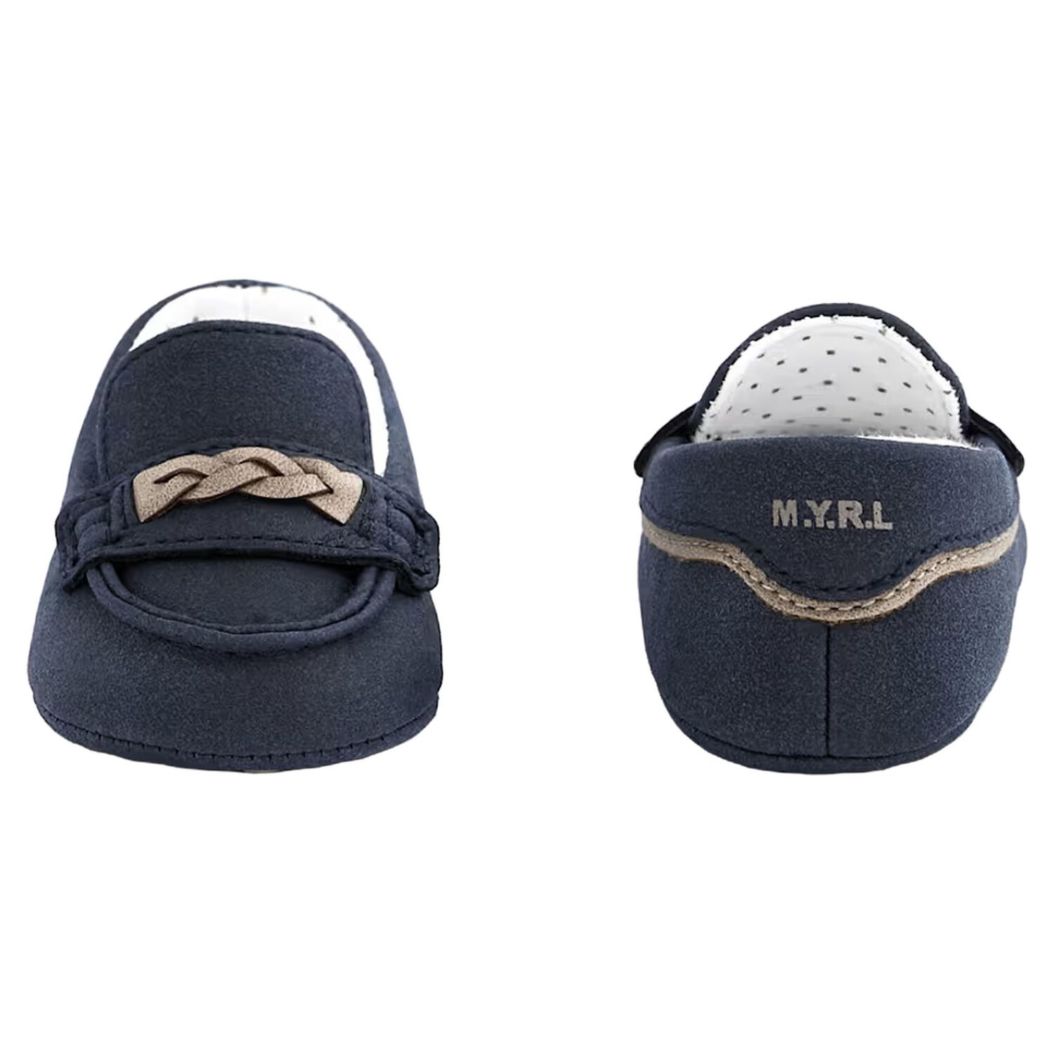 Baby Boys Navy Blue Suede Pre Walker Moccasins, 3, hi-res