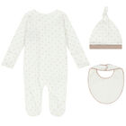 Baby Boys Ivory Babygrow Gift Set, 1, hi-res