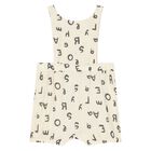Baby Boys Beige & Ivory Bear Dungaree Set, 1, hi-res