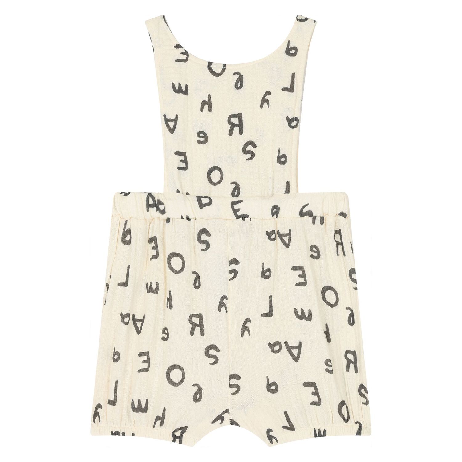 Baby Boys Beige & Ivory Bear Dungaree Set, 1, hi-res