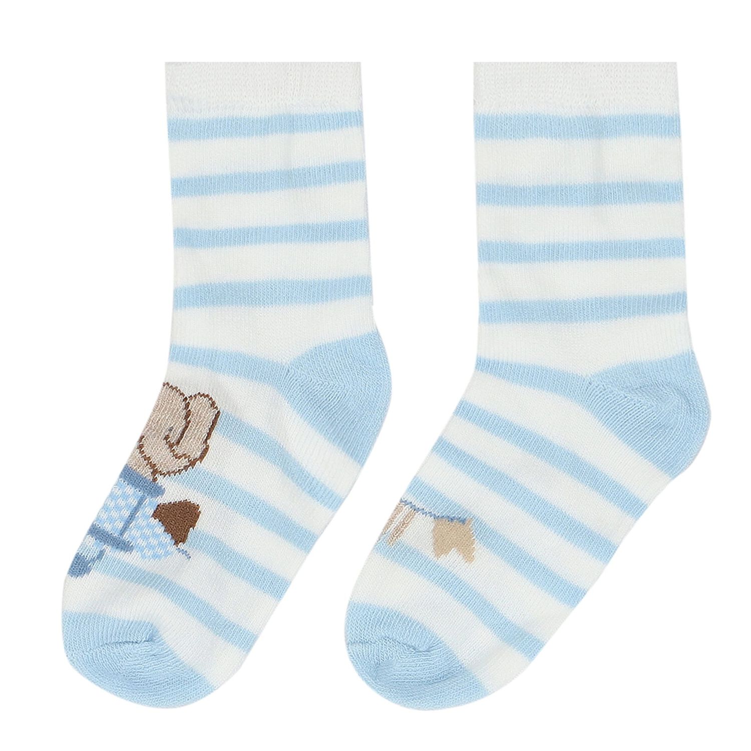 Baby Boys Blue & White Socks ( 4-Pack ), 3, hi-res image number null