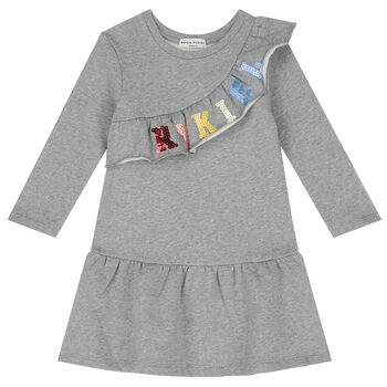 Girls Grey Sweater Dress