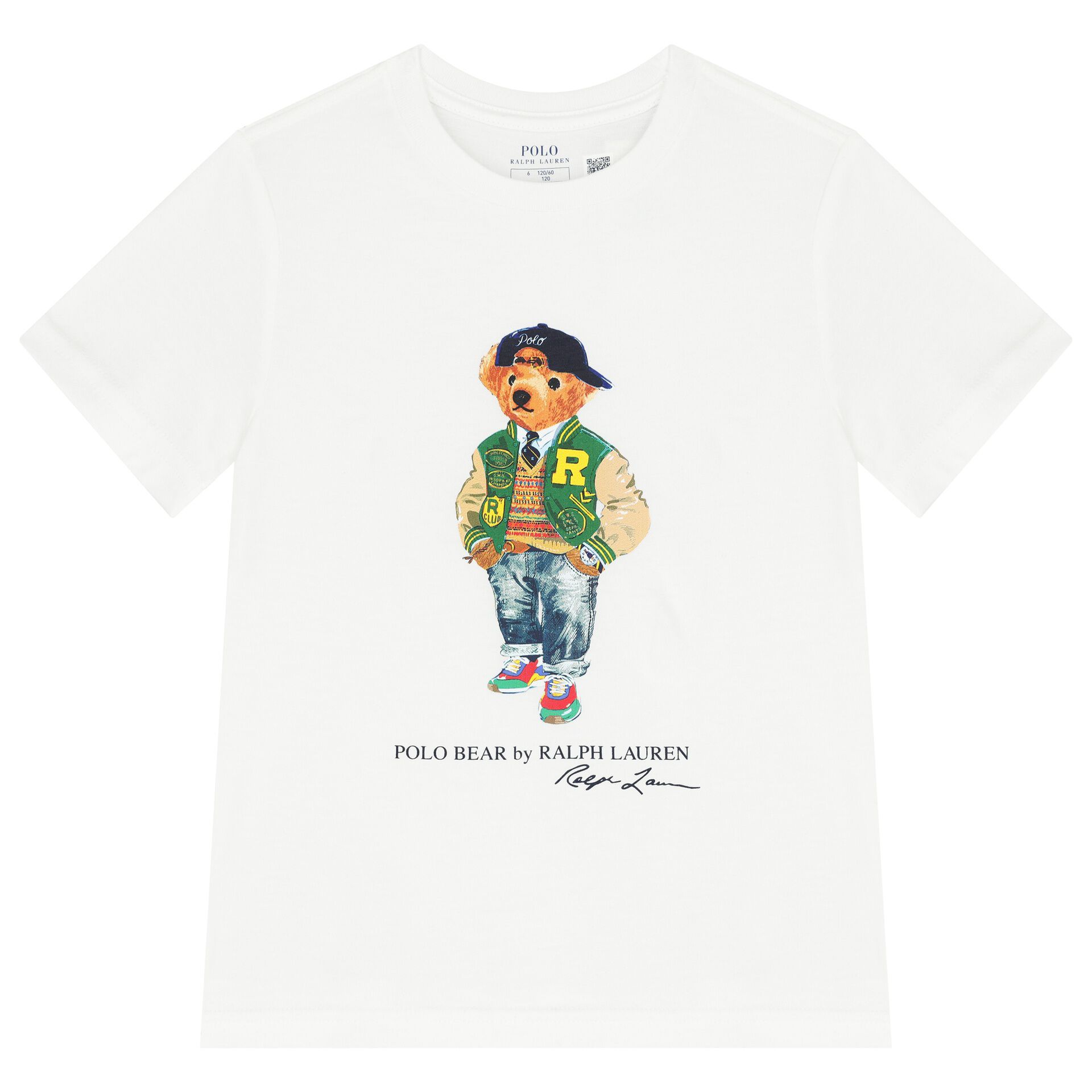 Ralph Lauren Boys White Polo Bear T Shirt Junior Couture Bahrain