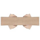Baby Girls Beige Bow Headband, 1, hi-res