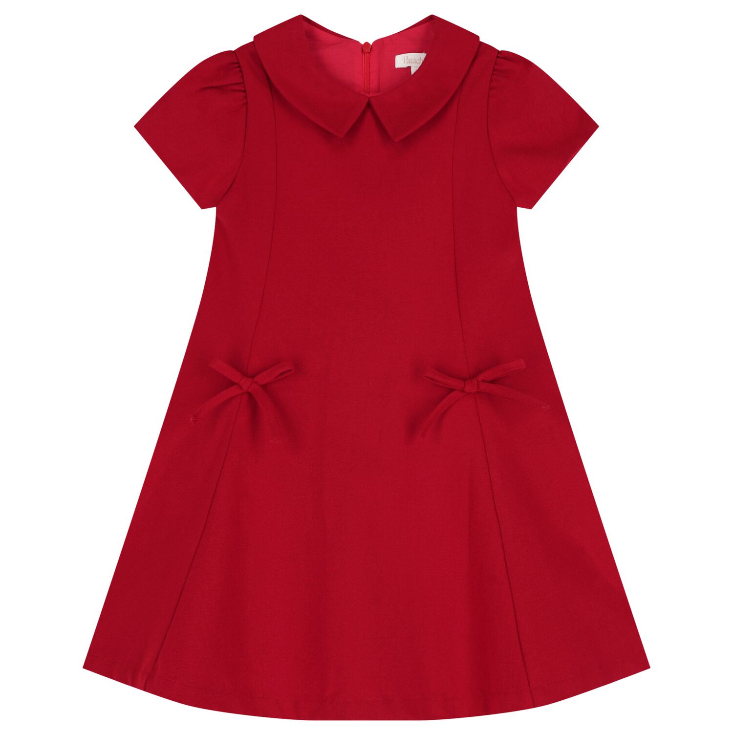 Girls Red Bow Dress, 2, hi-res