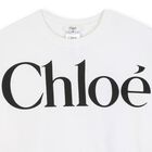 Girls Mini Me White logo T-Shirt, 1, hi-res