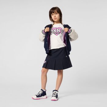 Girls Ivory Heart Logo T-Shirt