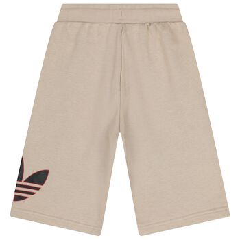 Boys Khaki Logo Shorts