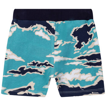 Younger Boys Blue Logo Shorts