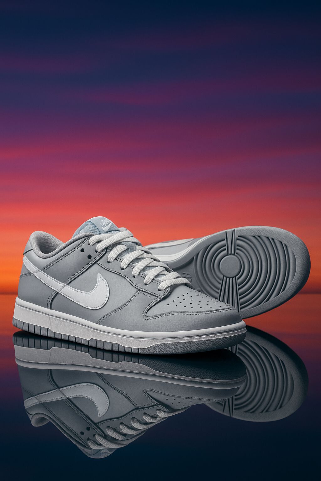 Nike Kids Grey & White Dunk Low Trainers | Junior Couture USA