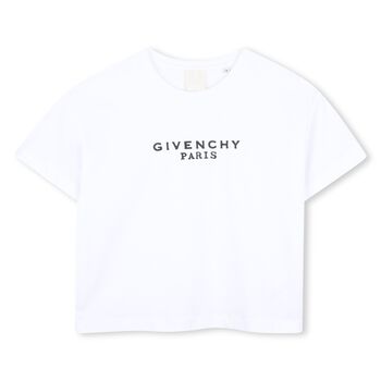 Girls White Logo T-Shirt