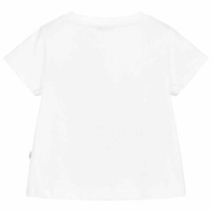 Girls White Floral T-Shirt
